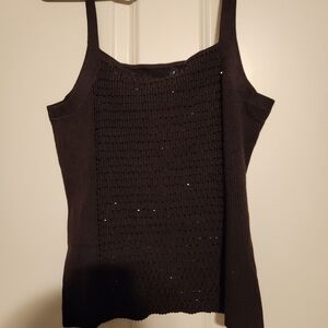 Juliana Collezione Brown Knit Tank